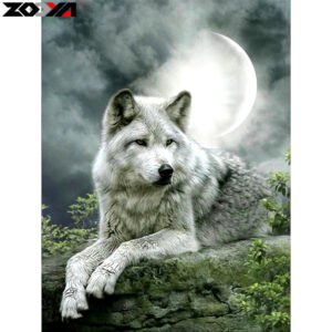 Size: 40x50 - 5D Crystal Round DIY Diamond Painting Embroidery Home