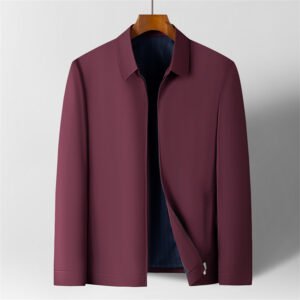 Color: Wine Red, Size: XXXL - Men's Fashion Personality Lapel Jacket Top