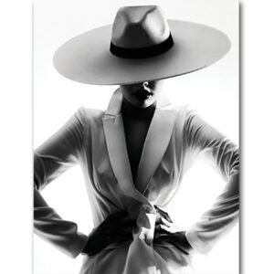 Color: 3style, Painting size: 60x90cm - Modern Fashion Black And White Woman Sexy Art Painting
