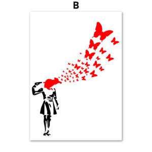 Color: C, Size: 40x50cm - Graffiti Art Abstract Girl Decoration Painting Core Living Room Decoration