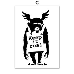 Color: B, Size: 20x25cm - Graffiti Art Abstract Girl Decoration Painting Core Living Room Decoration