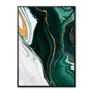 Color: E, Painting size: 13x18cm - Abstract Line Decorative Painting