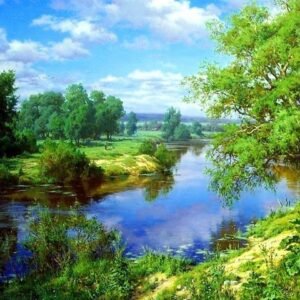 style: ZS714, Painting size: 50x70cm - 5D DIY Diamond Painting Landscape Sunset Kit Full Drill Square Embroidery