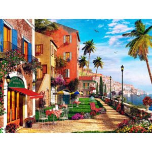 Painting style: Round, Painting size: 40x50cm - 5D Diamond Painting Full Square Scenic Seaside Embroidery Sale Diamon
