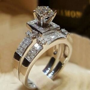 Color: A1 suit, Size: 11 - Couple Creative Engagement Ring