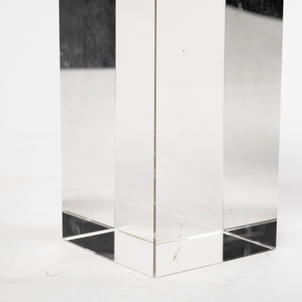 10″ White Contempo Coral And Glass Sculpture