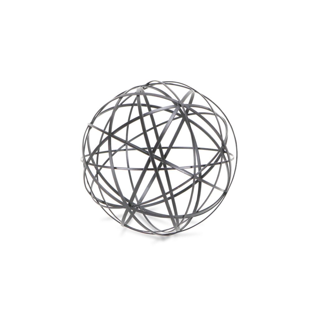 Black Metal Wire Decorative Sculpture