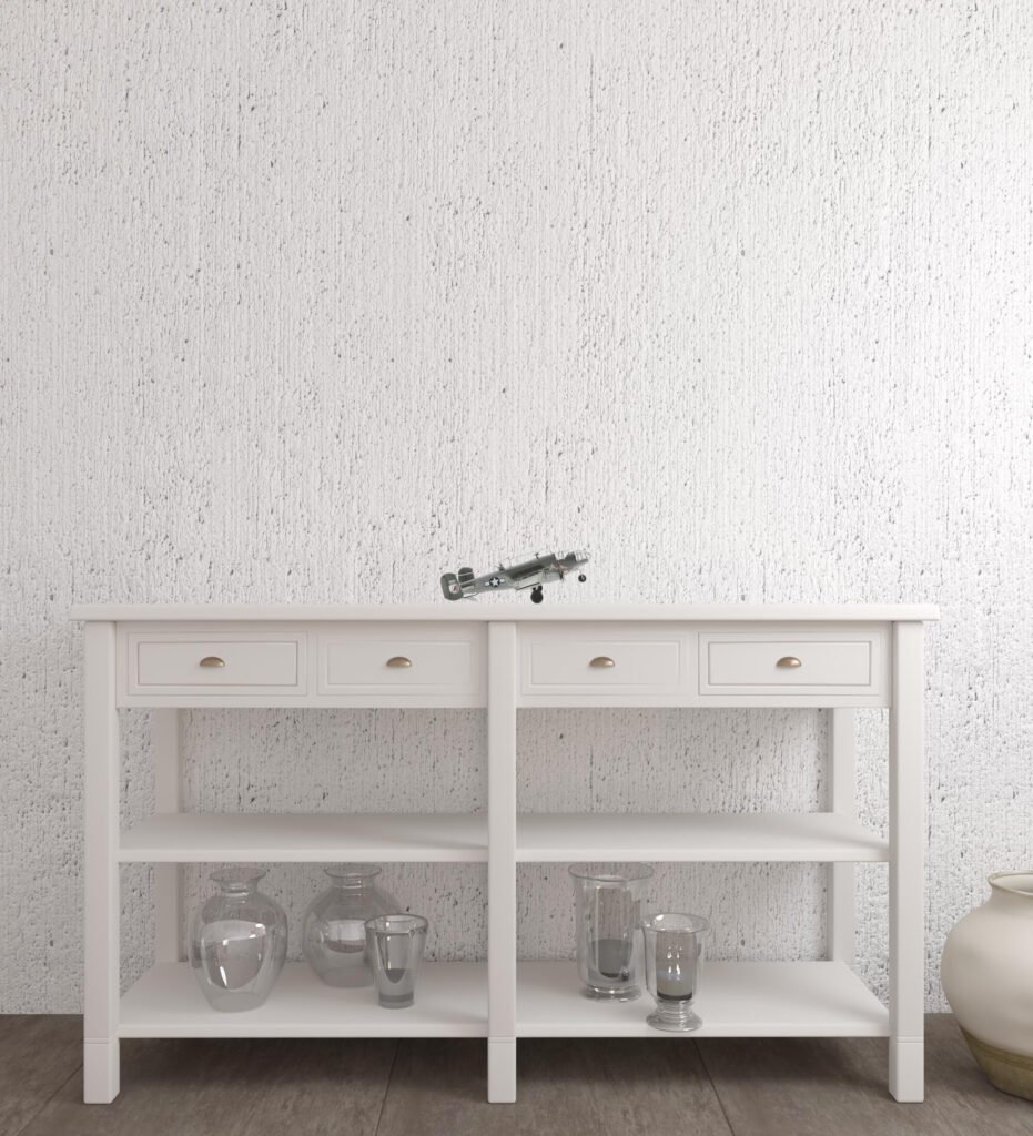 4″ Gray and White Metal c1941 North American B-25 Mitchell Bomber Hand Painted Airplane Sculpture