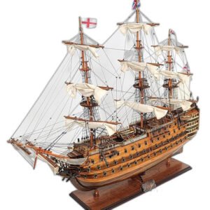 27" HMS Victory Hand Painted Ship Sculpture