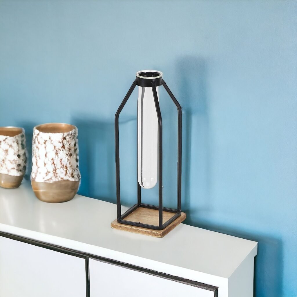 11″ Black Glass Sculpture