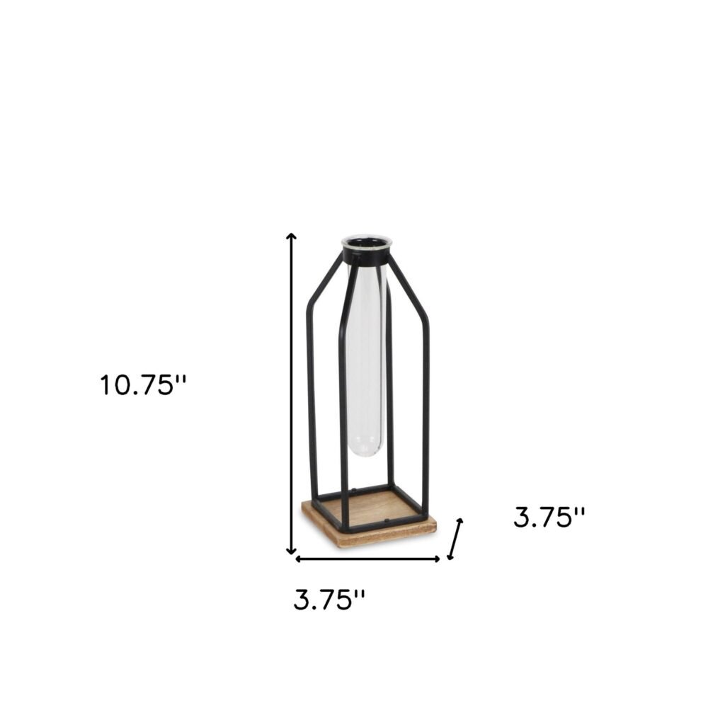 11″ Black Glass Sculpture