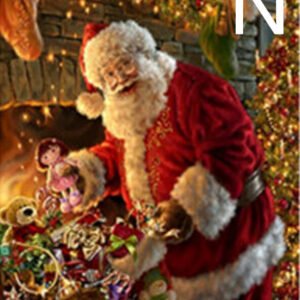 style: N, Painting size: 40x50cm-Round, Painting style:  - Christmas DIY Santa Mosaic Square Round Diamond Painting