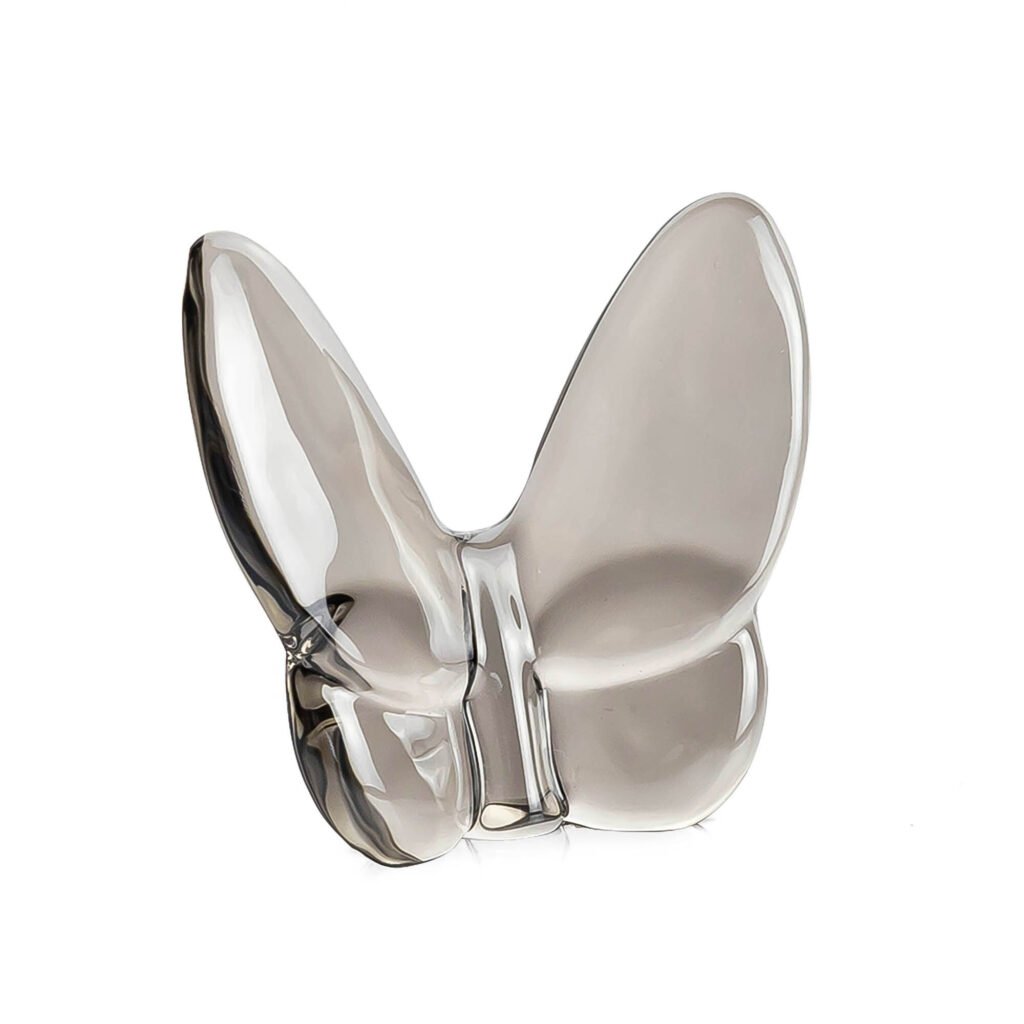 3″ Gray Crystal Butterfly Figurine Tabletop Sculpture