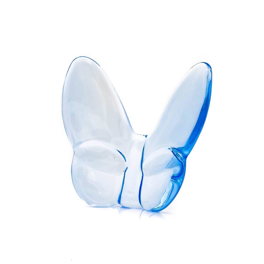 3″ Aqua Crystal Butterfly Figurine Tabletop Sculpture