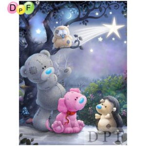 Size: 30x40 - diamond embroidery cartoon animals diamond painting cross stich diamond mosaic kit full square needlework home decor pattern