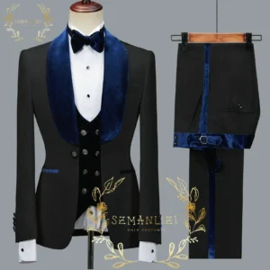 Color: Yellow, Size: 4XL - SZMANLIZI 2022 Latest Designs Black Floral Party Blazer Men Suits Costume Homme Groom Tuxedos Wedding Terno Masculino 3 Pieces