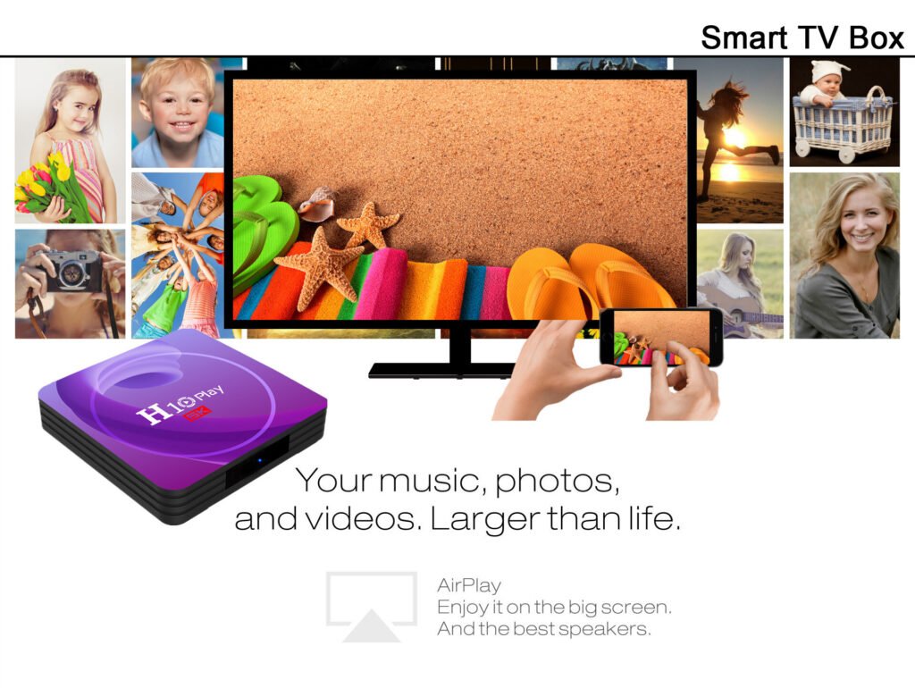 Allwinner H10 TV Box Hd Smart Network Player for Android 9.0 British plug