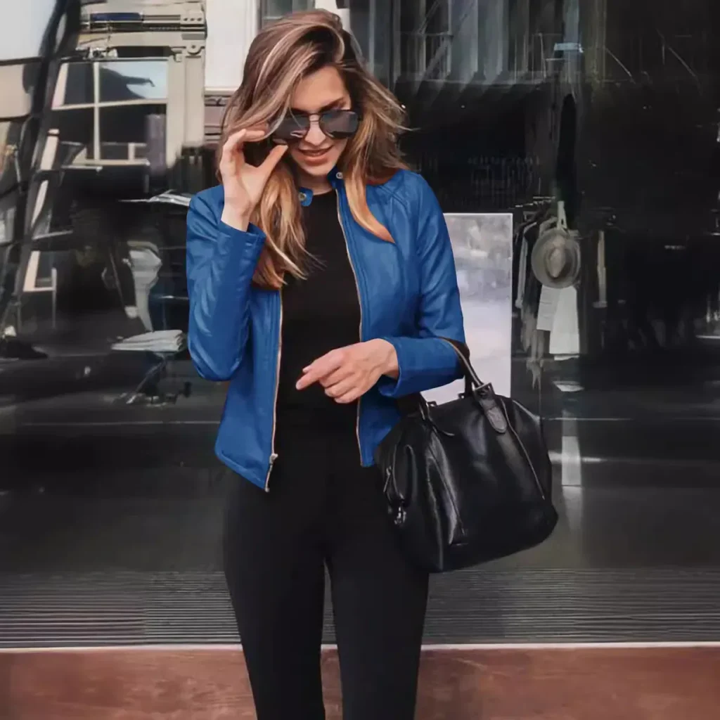 Color: green, Size: XL – Womens Spring Full Long Sleeve Jacket Coat Autumn Leather Blazer Winter Zipper Outwear Suit Cardigan Female  Jackets