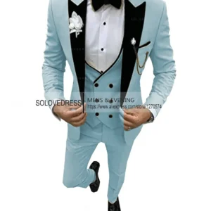 Color: WHITE, Size: XS - Suits for Mens 2024 Casual Business Suit High-end Social Formal Suit 3 Pcs Set Groom Wedding Men( Jacket + Vest + Pants )
