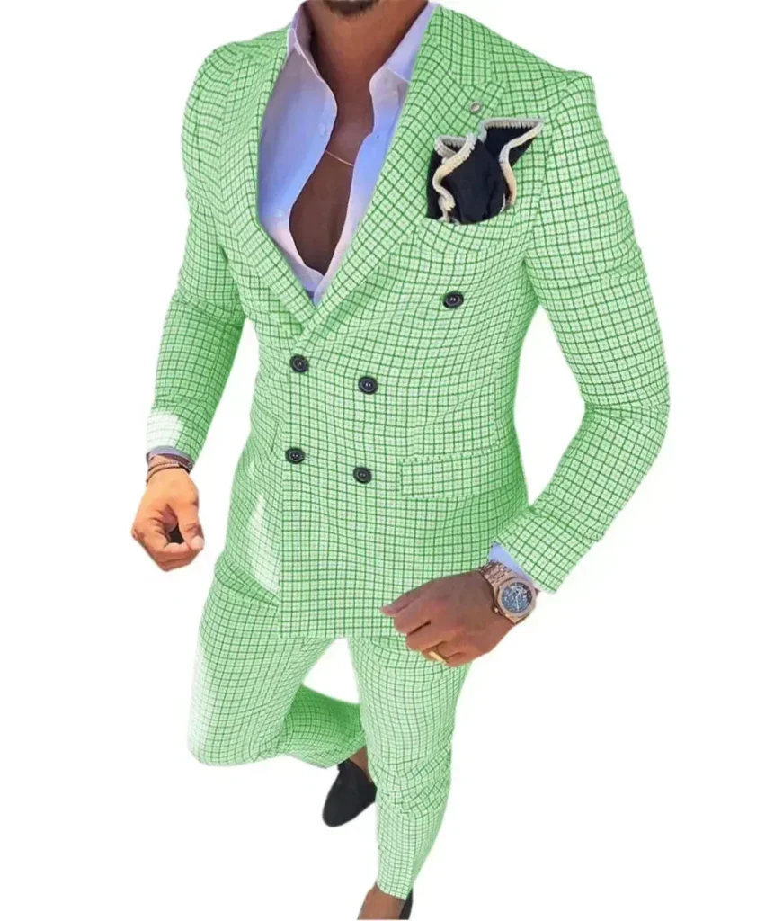 Color: green, Size: 6XL – High Quality 2024 Peak Lapel Men Suits One Button Groom’s Wedding Suit Sets of Clothes for Men Evening Dress Performancen