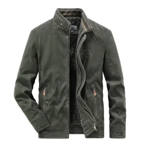 Color: green, Size: XS?€old?‰ - Men Zipper Fleece Jackets Military Waterproof Windproof Cargo Jacket Outdoor Multi-pockets Tactical Climb Fishing Cycling Jacket