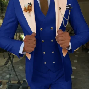 Color: Dark Grey, Size: L - Gwenhwyfar Mint Green Groom Male Wedding Prom Suit Slim Fit Tuxedo Mens Formal Business Work Wear Suits 3Pcs (Jacket+Pants+Vest)