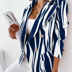 Color: Yellow, Size: M - 2022 Autumn and Winter Ruffled Long-sleeved Zipper Print Small Suit Jacket Women Blazers for Women Cropped Blazer Ladies Tops