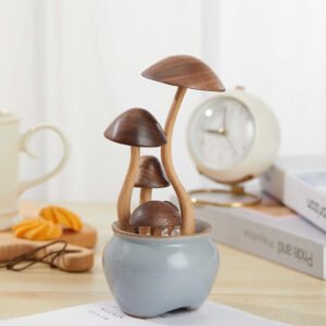 Wooden Mushroom Cute Creative Ornaments