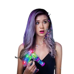 Shimmering LED Light Up Bubble Blaster Kit