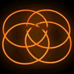 Glow Necklace Orange Tube of 25