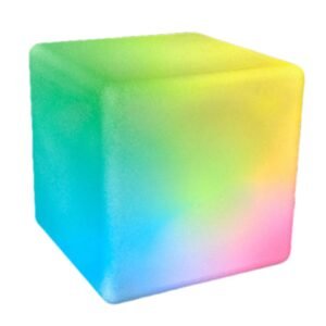 Premium 16 Inch LED Cube Light Chair Stool Table Furniture