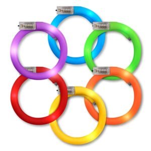 Assorted LED Rainbow Tube Bracelets Pack of 25