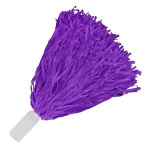 Non Light Up Short Handle Cheer Pom poms Purple