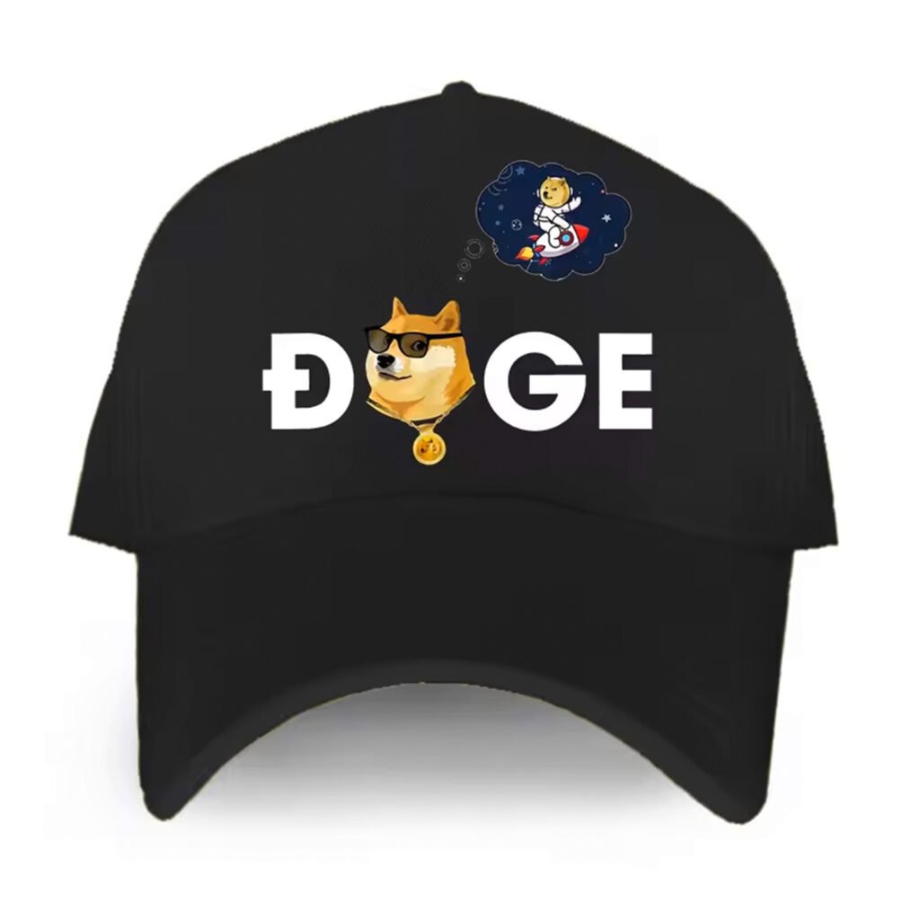 Dogecoin Doge HODL To the Moon Crypto Unisex Classic Black Baseball Cap