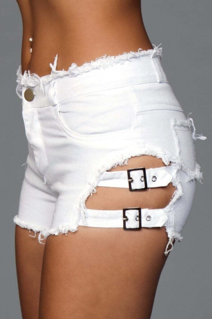 J10 Buckled Down Denim Shorts
