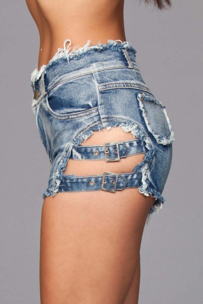 J10 Buckled Down Denim Shorts