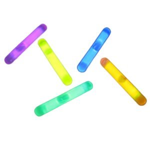 Pack of 50 Jumbo Glow Sticks Refill for Glow Stick Golf Ball Multicolor