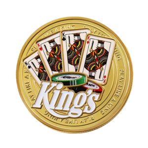 Play Like A King Casino Poker Game Challenge Gold Plated Coins