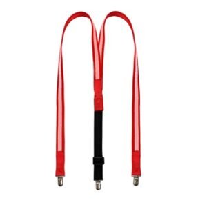Rechargeable Red LED Suspenders USB