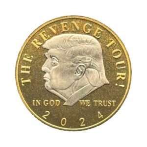 Donald Trump 2024 The Revenge Tour Commemorative Presidential Gold Plated Coin