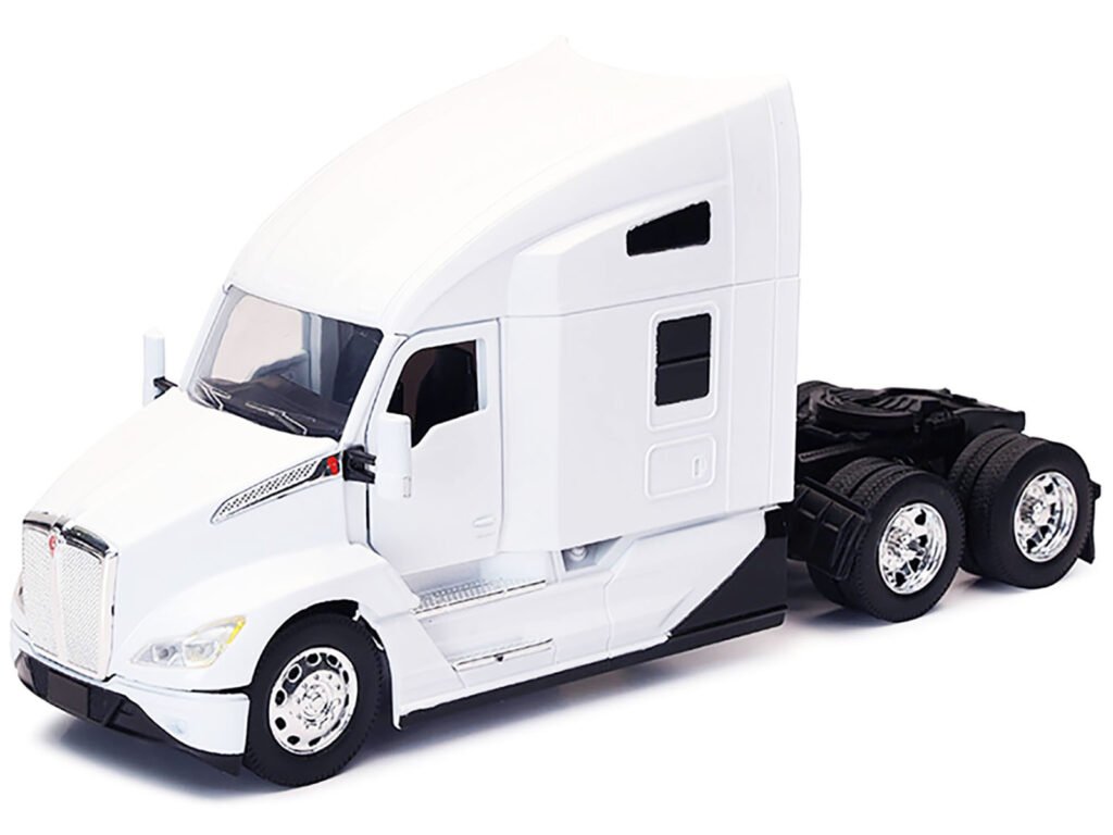 Kenworth T680 Truck Tractor White “Long Haul Truckers” Series 1/32 Diecast Model by New Ray