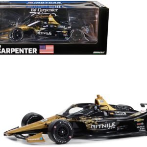Dallara IndyCar #33 Ed Carpenter "Bitnile" Ed Carpenter Racing "NTT IndyCar Series" (2023) 1/18 Diecast Model Car by Greenlight