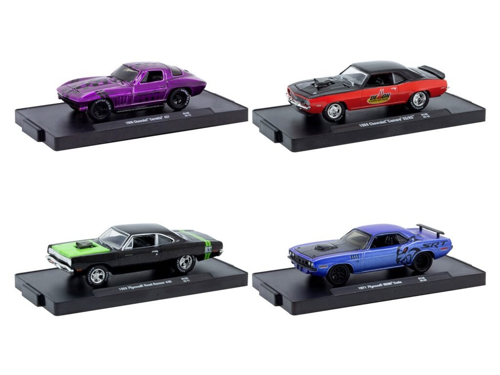 “Auto-Drivers” Set of 4 pieces in Blister Packs Release 128 Limited Edition to 9600 pieces Worldwide 1/64 Diecast Model Cars by M2 Machines