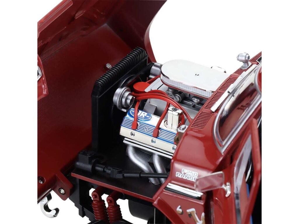 1979 Ford F-250 Monster Truck with 48-Inch Tires “Walkin’ Tall” Red “Kings of Crunch” Series 1/18 Diecast Model Car by Greenlight