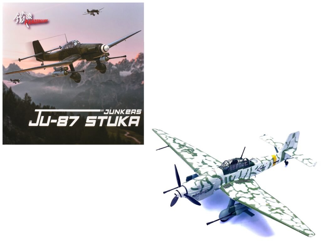 Junkers Ju 87G2 Stuka Bomber Aircraft “10.(Pz)/SG 2 Immelmann Markisch Friedland Pomerania” (1945) German Luftwaffe “Wing” Series 1/72 Diecast Model by Panzerkampf