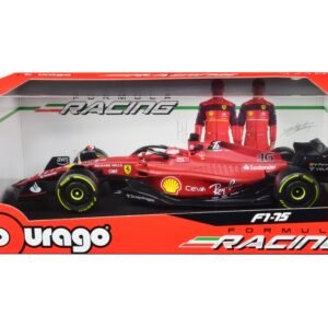 Ferrari F1-75 #16 Charles Leclerc "Ferrari Racing" Formula One F1 (2022) "Formula Racing" Series 1/18 Diecast Model Car by Bburago