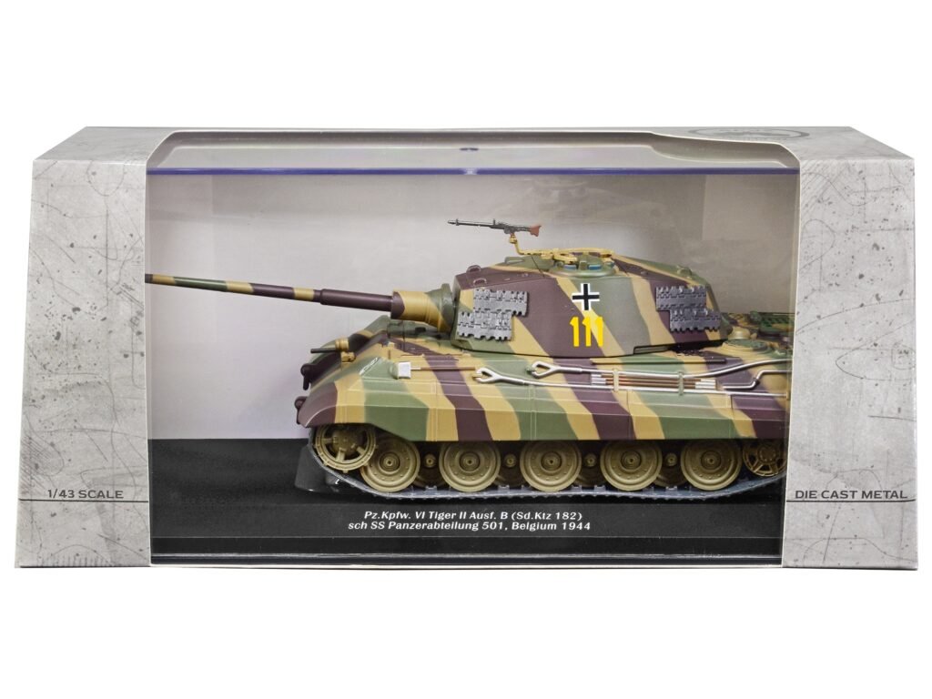 German Sd. PzKpfw VI King Tiger Ausf. B Heavy Tank #111 “Schwere SS Panzer Abteilung 101 Belgium 1944” 1/43 Diecast Model by AFVs of WWII