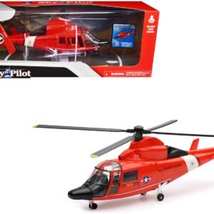 Eurocopter Dauphin HH-65C Helicopter Red "United States Coast Guard" "Sky Pilot" Series 1/48 Diecast Model by New Ray