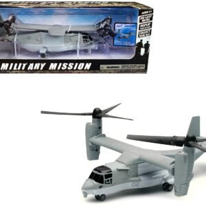 Bell Boeing V-22 Osprey Aircraft #02 Gray "US Air Force" "Military Mission" Series 1/72 Diecast Model by New Ray