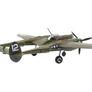 Lockheed P-38 Lightning Fighter Aircraft "Haleakala II 80th FG 459th FS Twin Dragons" (1944) United States Army Air Forces 1/72 Diecast Model by Militaria Die Cast